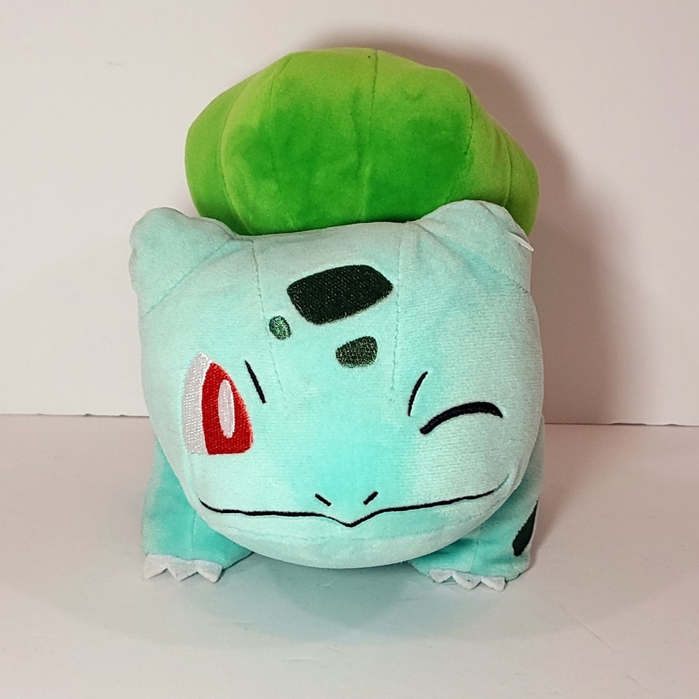 Pokémon Bulbasaur Plush‎ 8" Smiling Stuffed Animal Toy EUC